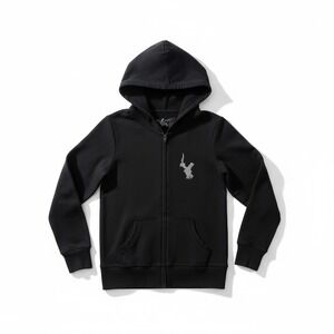 Carlos Bakery Hoboken NJ Zip Up Hoodie Rhinestone Logo Women's Size M